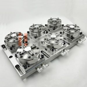 Base pneumática com 6 paletes